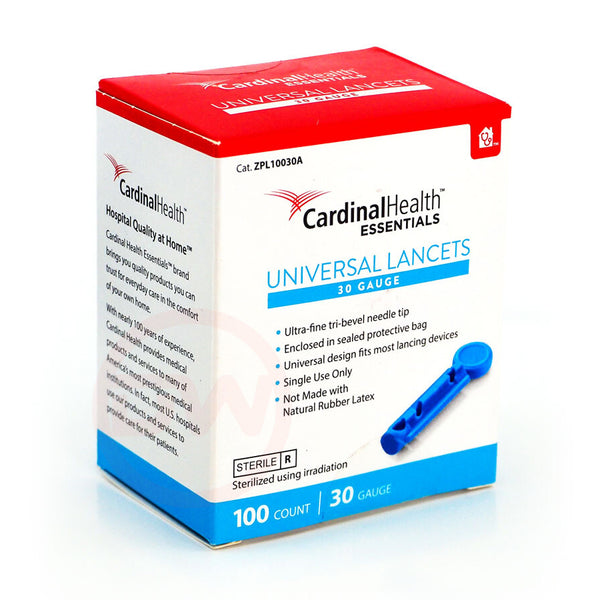 Cardinal Universal Lancets - 30G, Box Of 100