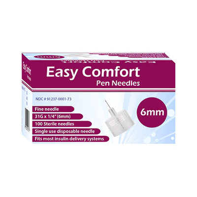 needles for semaglutide pen Easy Comfort Insulin Pen Needles - 31G 6mm 100/BX