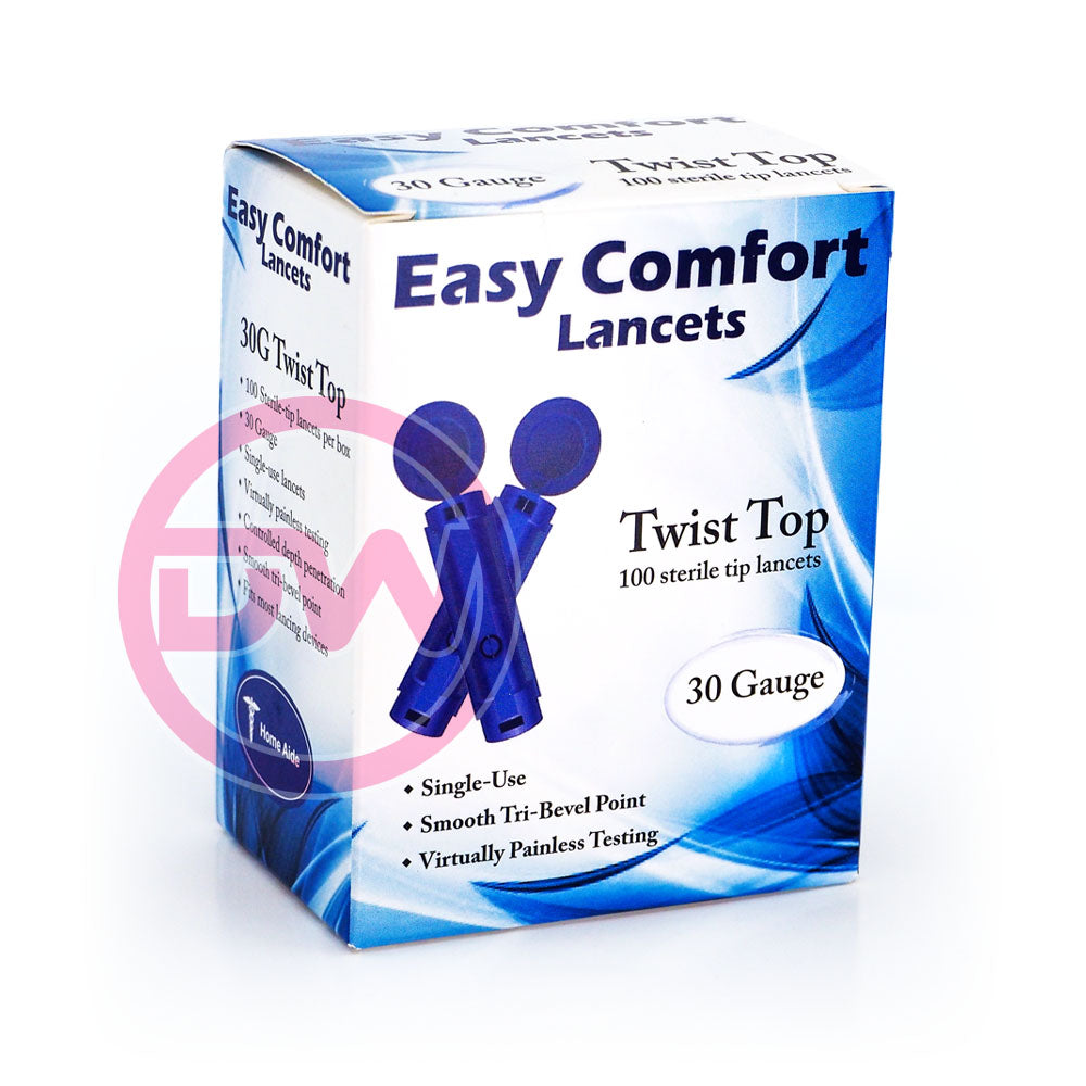 Easy Comfort Twist Top Lancets 30G