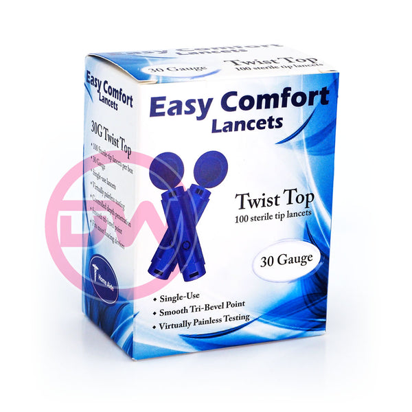 Easy Comfort Twist Top Lancets 30G