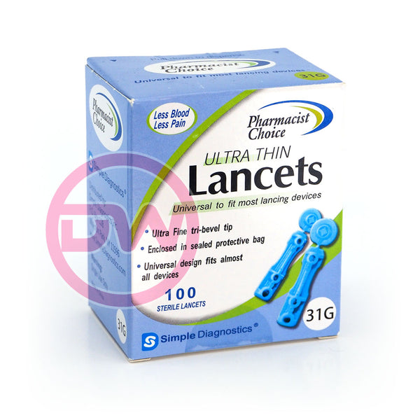 Pharmacist Choice Universal Lancets 31G
