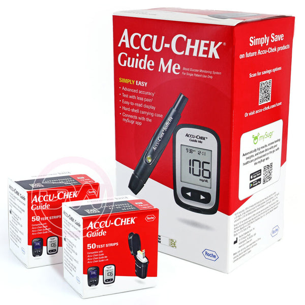thumbnail image 2 of 100 Accu-Chek Guide Glucose Test Strips – New Mint, Exp 11/2025, Roche Brand 2 of 5