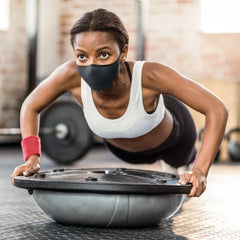 Women working out with Fitness Mask