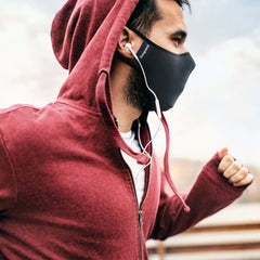Fitness Face Mask on Man Running