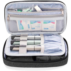 Luxja Diabetic Supplies Travel Case Open Compartments