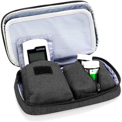 Luxja Diabetic Supplies Travel Case Open Pockets