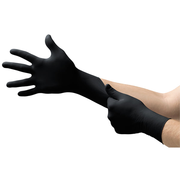 Ansell MICROFLEX® MidKnight® MK-296 Black Nitrile Exam Gloves