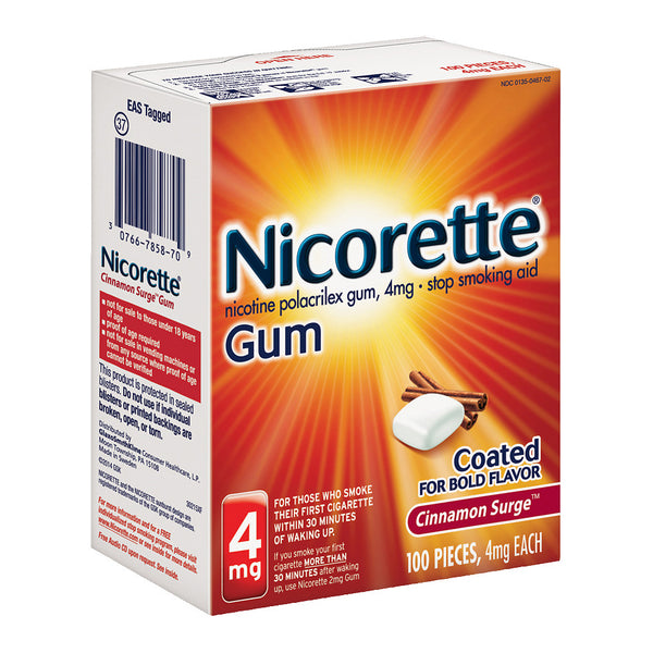 Nicorette Gum - 4mg - Cinnamon Surge - 100ct