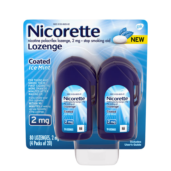 Nicorette 2mg Coated Nicotine Lozenges - Ice Mint