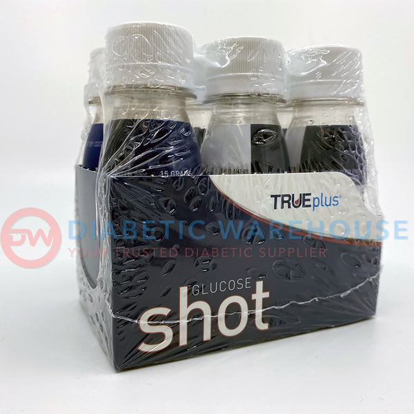 TRUEplus Glucose Shots, Mixed Berry 2 oz - Pack of 6