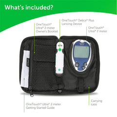 What's Included with the OneTouch Ultra 2 Glucose Meter Kit