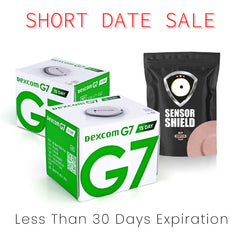 Dexcom G7 Sensor 15 Day - Pack of 2 (Short-Dated) + 1 Free Sensor Shield Patches (20ct) (Copy)