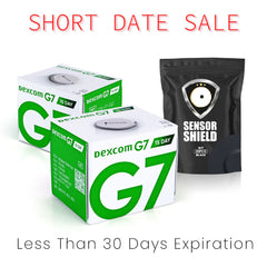 Dexcom G7 Sensor 15 Day - Pack of 2 (Short-Dated) + 1 Free Sensor Shield Patches (20ct) (Copy)