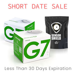 Dexcom G7 Sensor - Pack of 2 (Short-Dated) + 1 Free Sensor Shield Patches (20ct)