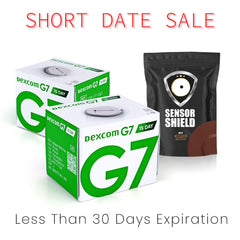Dexcom G7 Sensor 15 Day - Pack of 2 (Short-Dated) + 1 Free Sensor Shield Patches (20ct) (Copy)