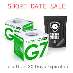 Dexcom G7 Sensor 15 Day - Pack of 2 (Short-Dated) + 1 Free Sensor Shield Patches (20ct) (Copy)