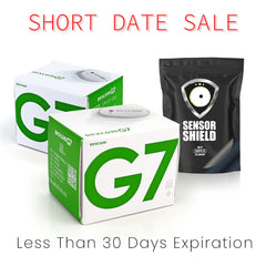 Dexcom G7 Sensor - Pack of 2 (Short-Dated) + 1 Free Sensor Shield Patches (20ct)