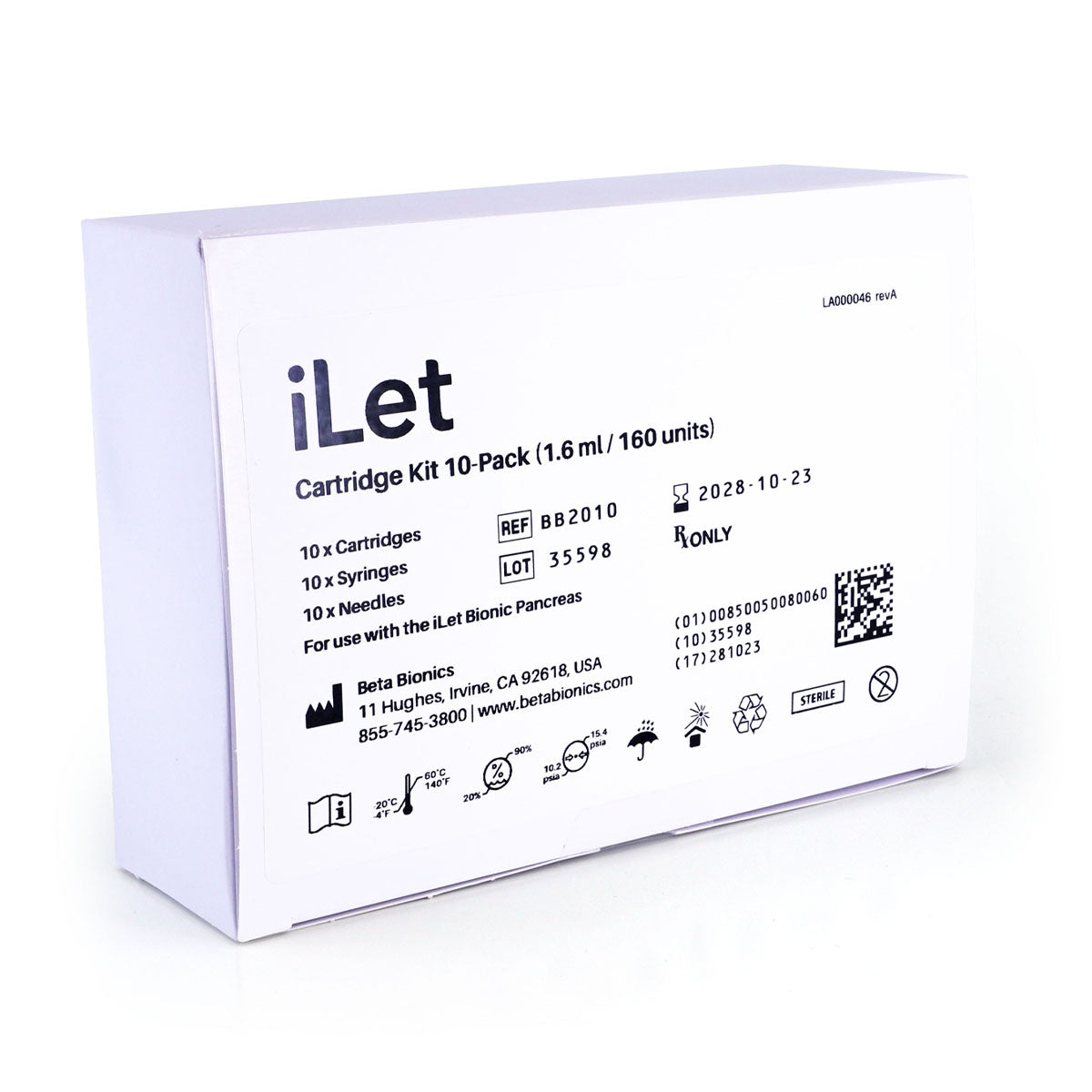 iLet Cartridge Kit 10-Pack (1.6ml/160 units)