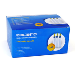 US Diagnostics Safety Lancets 28G - 100ct