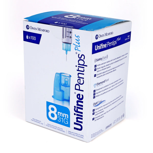 Owen Mumford Unifine Pentips Plus - 31G 8mm 100/bx