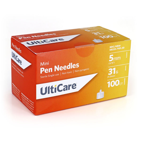 UltiCare Mini Pen Needles - 5mm 31G 100/BX