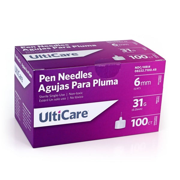 UltiCare Pen Needles - 6mm 31G 100/BX