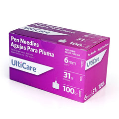 UltiCare Pen Needles - 6mm 31G 100/BX