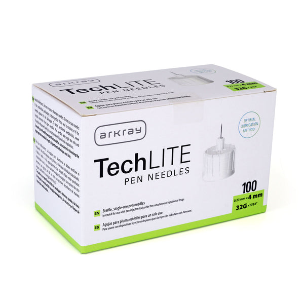 Arkray Tech Lite Pen Needles - 4mm 32G 100/BX