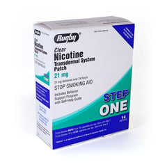 Rugby Nicotine Transdermal Patch, Step 1 to Quit Smoking, 21mg, 14 Count