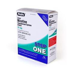 Rugby Nicotine Transdermal Patch, Step 1 to Quit Smoking, 21mg, 14 Count