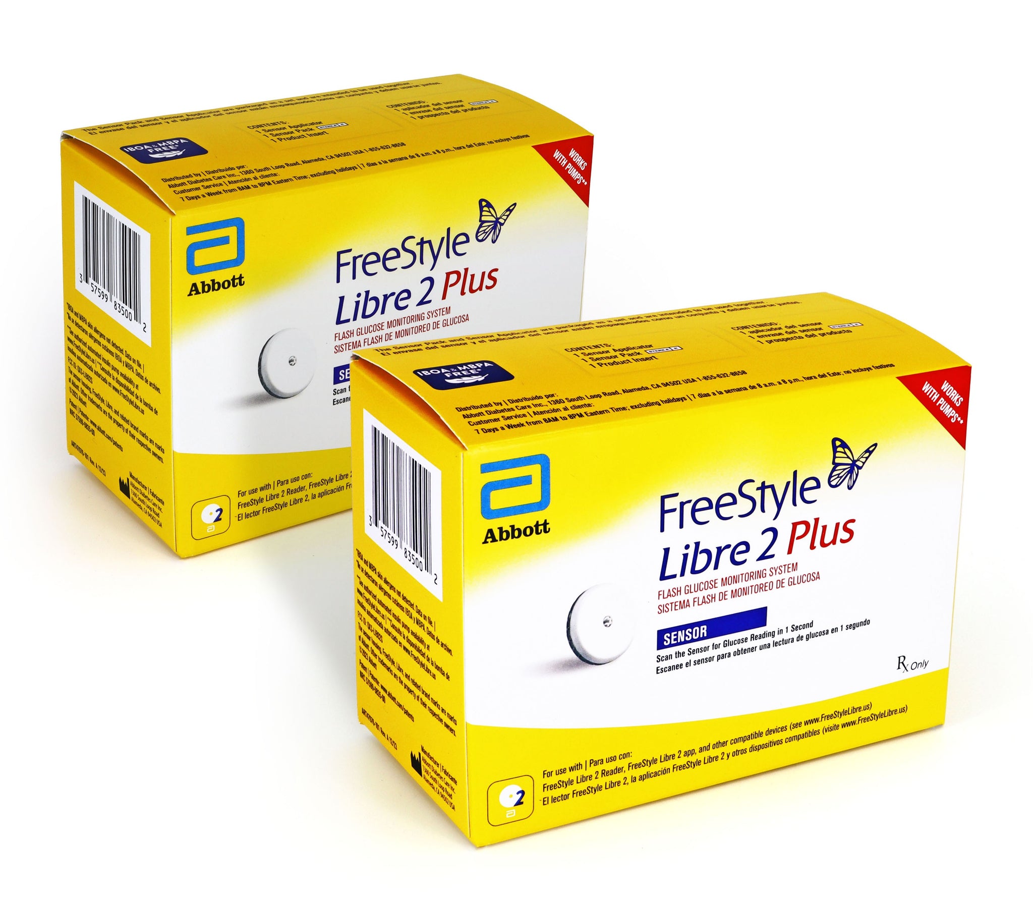 Libra Two Sensor FreeStyle Libre 2 Plus Sensor - Pack of 2