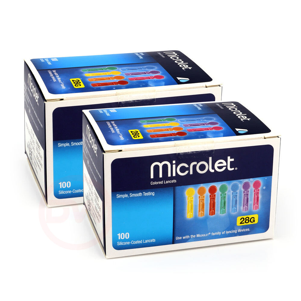 Colorful Lancelets Bayer Microlet Lancets 100