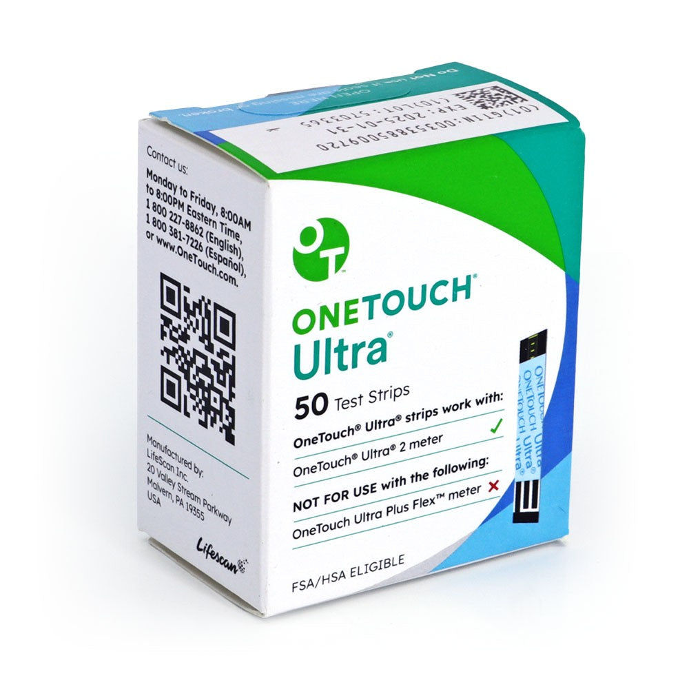 One Touch Ultra Test Strips 50ct