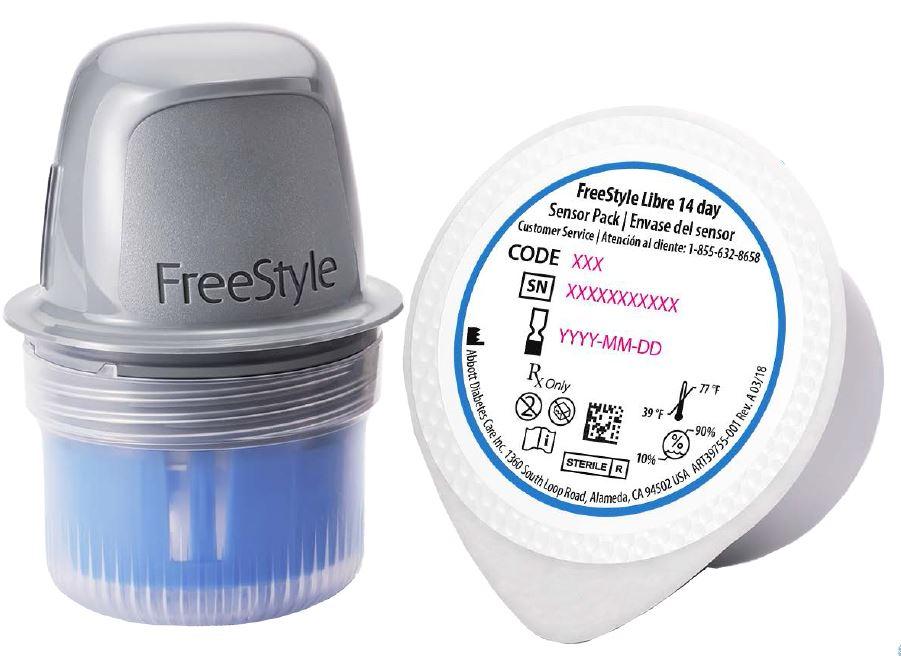 FreeStyle Libre 14 Day Sensors [ 2 Pack ] with 28 day sensor for Continuous  Glucose Monitoring