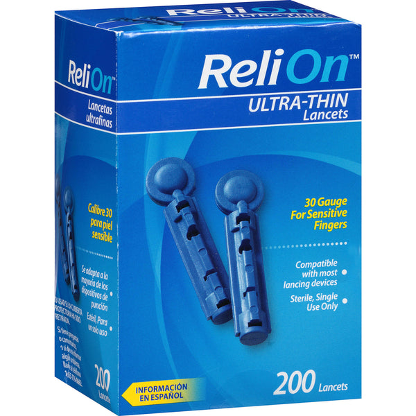 ReliOn Ultra-Thin Lancets 200ct