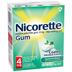 Nicorette Gum - 4mg - Spearmint Burst