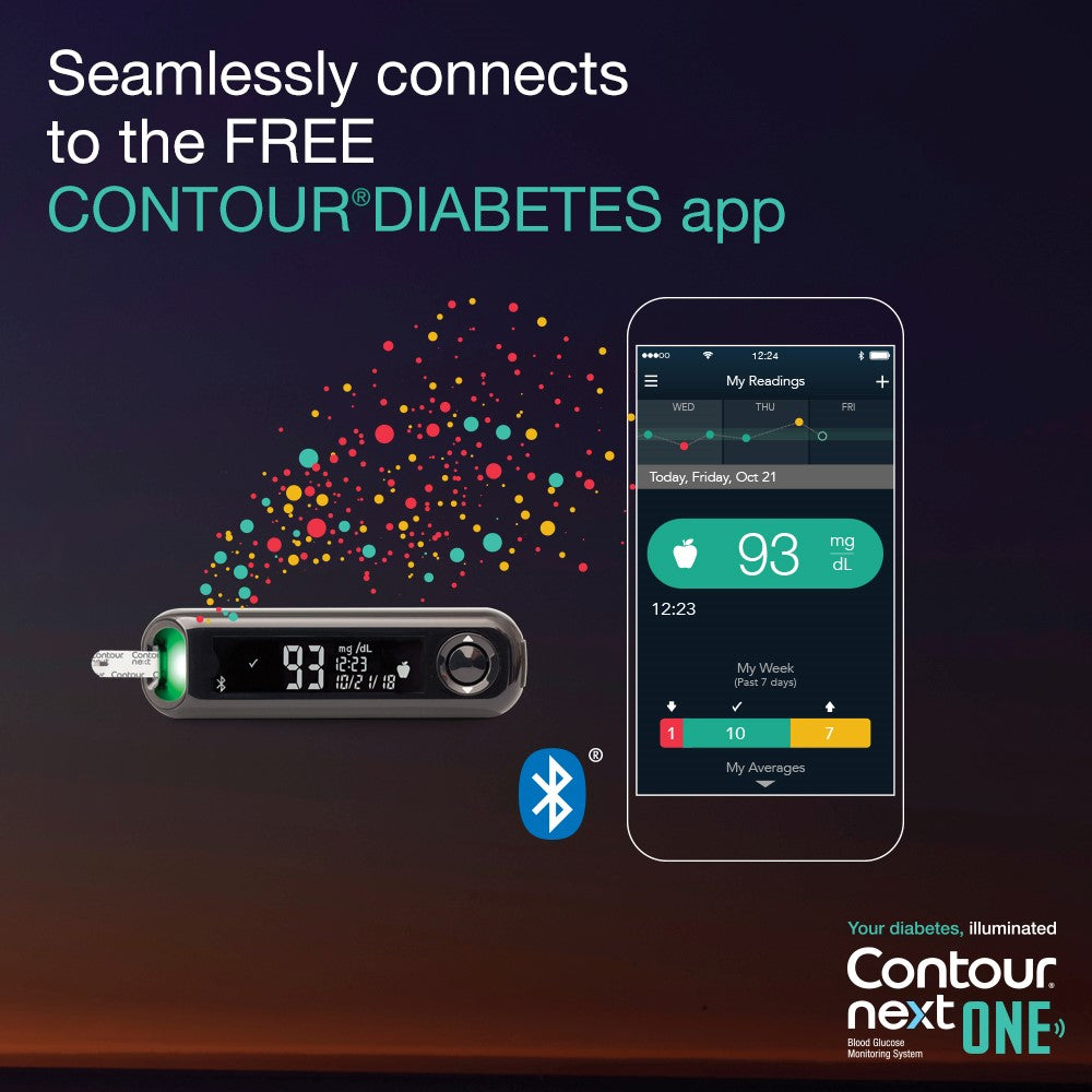 Contor Meter Kit Bayer Contour Next EZ Blood Glucose Meter Kit