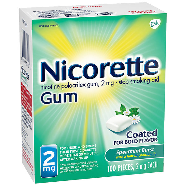 Nicorette Gum - 2mg - Spearmint Burst