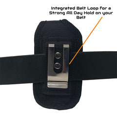 Insulin Pump Case Clip Holder with Integrated Belt Loop