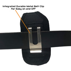 Insulin Pump Belt Case with Integrated Durable Metal Belt Clip