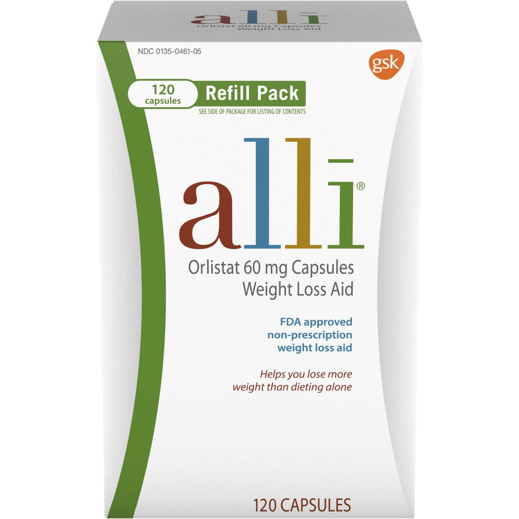 Alli Diet Weight Loss Supplement Pills, Orlistat 60mg Capsules