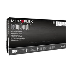 Ansell MICROFLEX® MidKnight® MK-296 Black Nitrile Exam Gloves