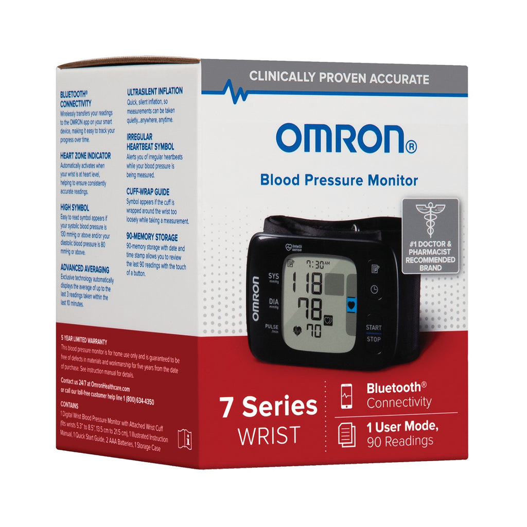 OMRON Gold Blood Pressure Monitor, Portable Wireless Wrist Monitor, Digital  Bluetooth Blood Pressure Machine, Stores Up To 200 Readings for Two Users  (100 readings each)