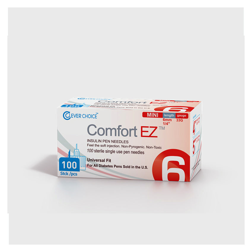 Clever Choice Comfort EZ Insulin Pen Needles - 31G 5mm 100/bx