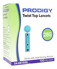 Prodigy Twist Top Lancets 28G