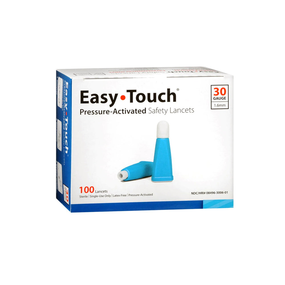 EasyTouch Pressure Activated Safety Lancets 30G 