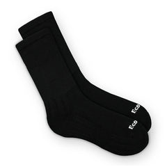 EcoSox Diabetic Bamboo Crew Socks - Black