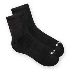 EcoSox Diabetic Bamboo Quarter Socks - Black
