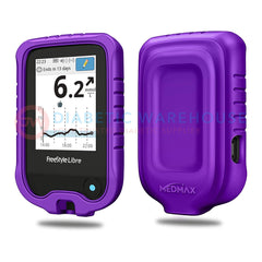 for Freestyle Libre 2 Reader Case, Protective Silicone Cover Soft Gel Case  for Freestyle Libre and Libre 2 (Mixed Purple)