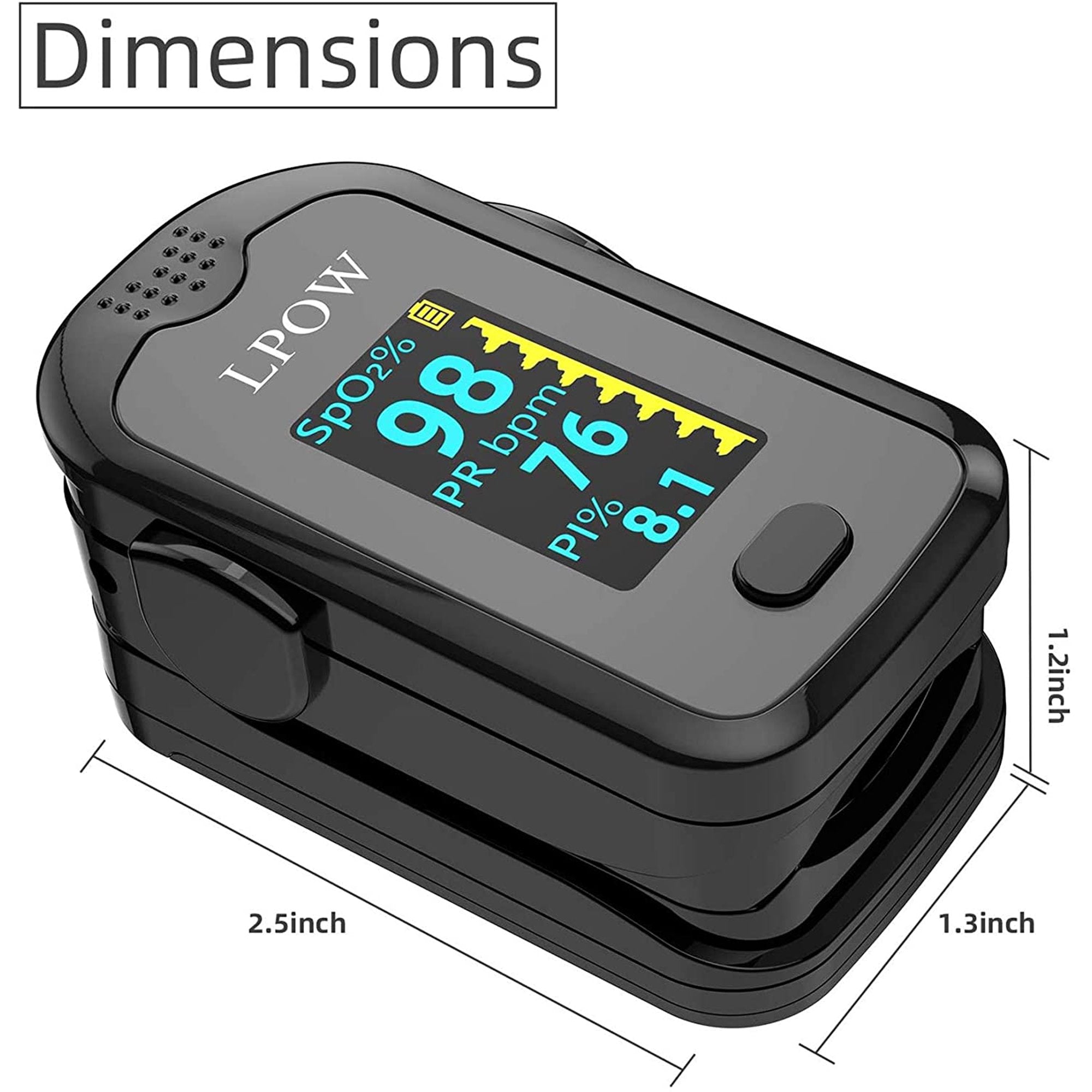 LPOW Fingertip Pulse Oximeter